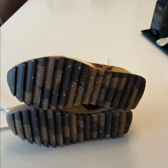 Rag & Bone Leopard Print Sneakers with Brown and Tan - Picture 3 of 3